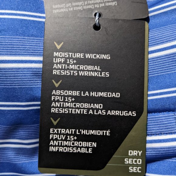 Callaway* Men's Short Sleeve Polo Golf Moisture Wicking Pullover Shirt~ Size XL - Picture 13 of 14